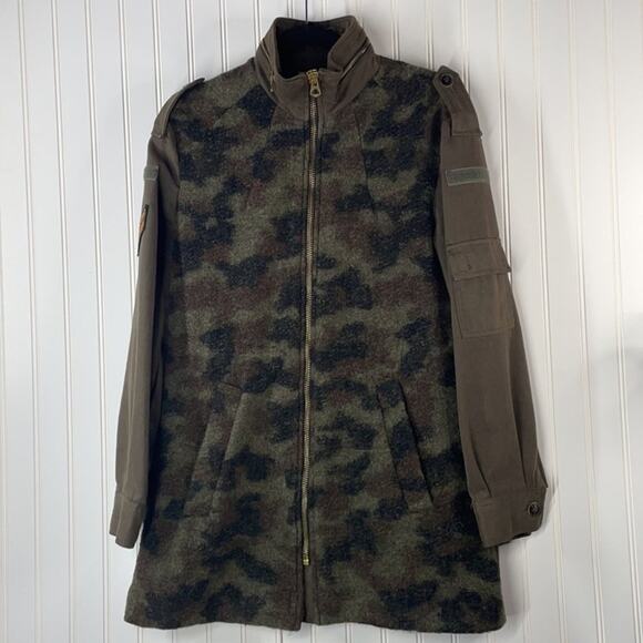 Zara Trafaluc Collection Women’s Long Sleeve Full Zip Up Coat Jacket Size Small - Picture 1 of 13